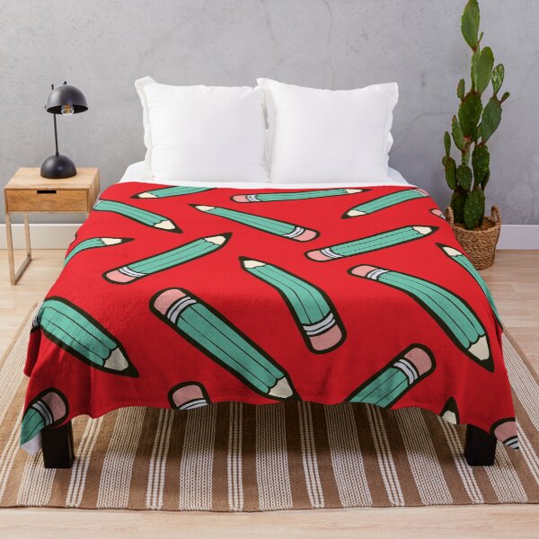 Item preview, Pencil Power Red Pattern designed and sold by evannave.