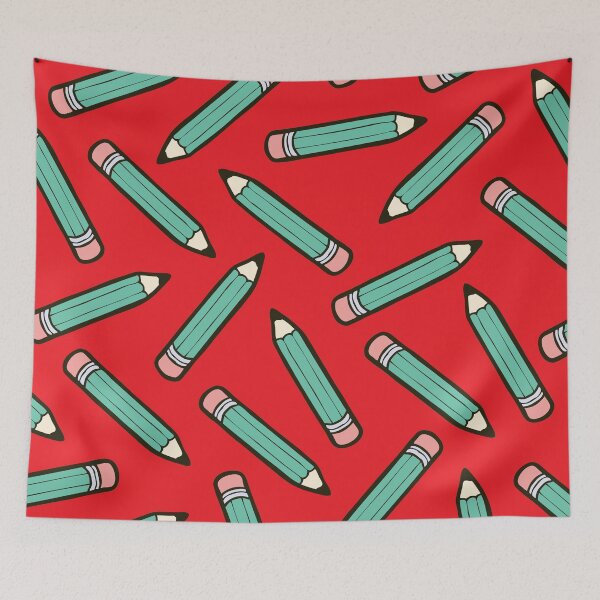 Item preview, Pencil Power Red Pattern designed and sold by evannave.