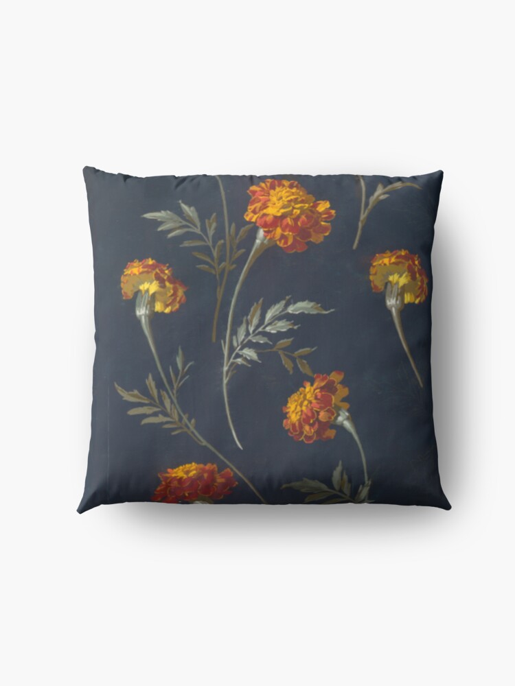 Alternate view of Vintage Marigolds Floor Pillow