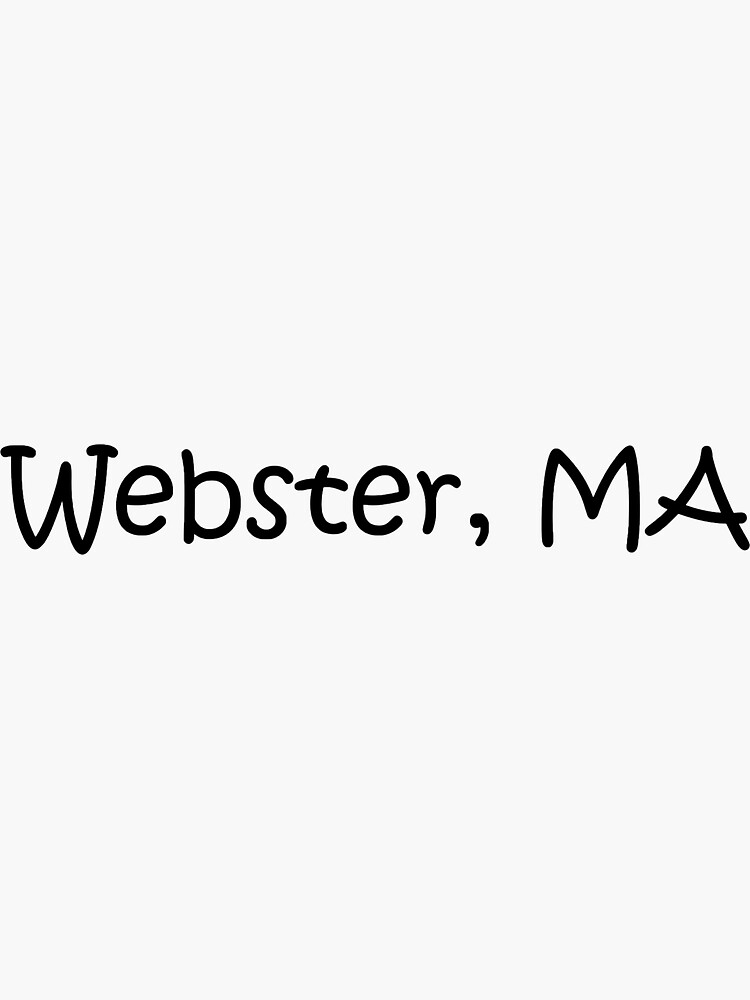 "ster, MA" Sticker by lukaskugler Redbubble
