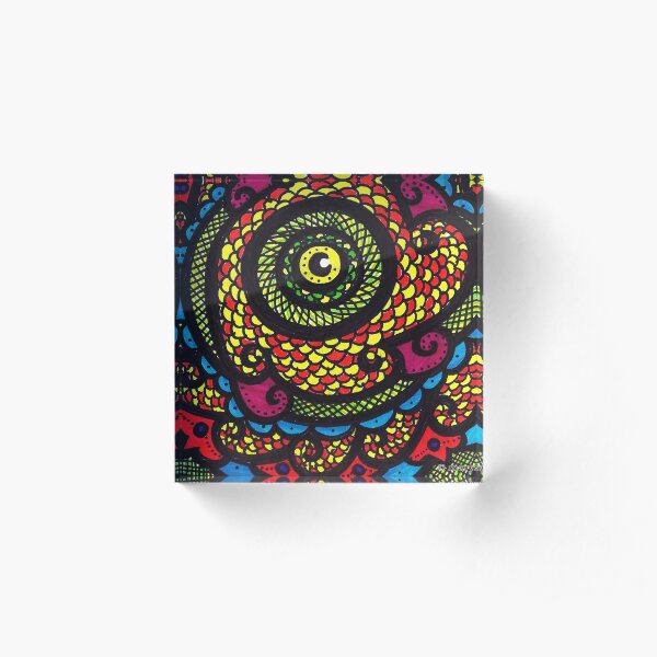 Reptile Eye Acrylic Block