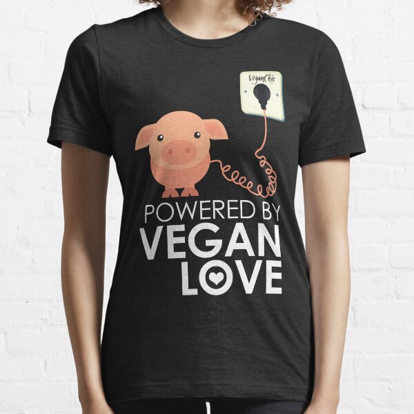 VeganChic ~ Powered By Vegan Love Essential T-Shirt
