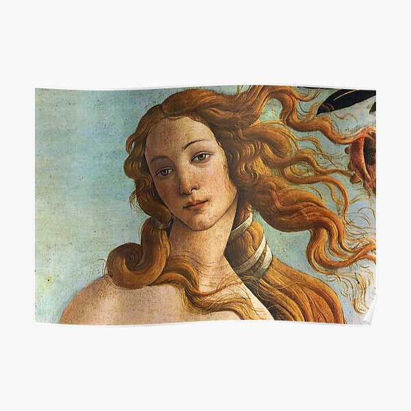 Sandro Botticelli's The Birth of Venus (Closeup) Poster