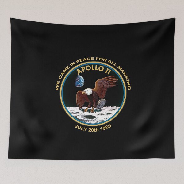 Item preview, NASA Apollo 11 Patch We Came In Peace Moon Landing T Shirt designed and sold by Merch-Tees.
