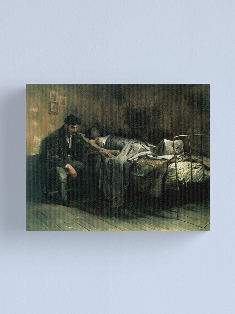 "La Miseria by Cristobal Rojas" Canvas Print by johnakimble | Redbubble