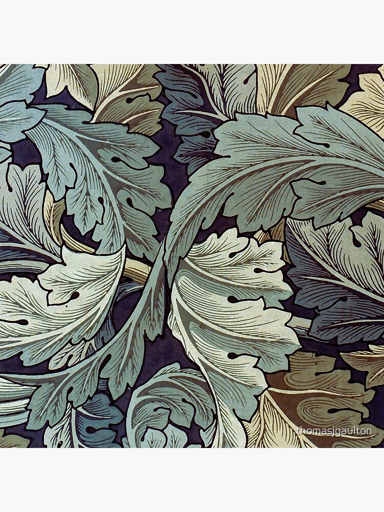 William Morris Acanthus blue pattern by thomasjgaulton
