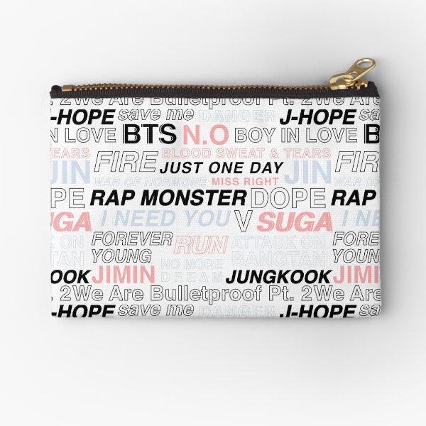 BTS - Bangtan style Zipper Pouch