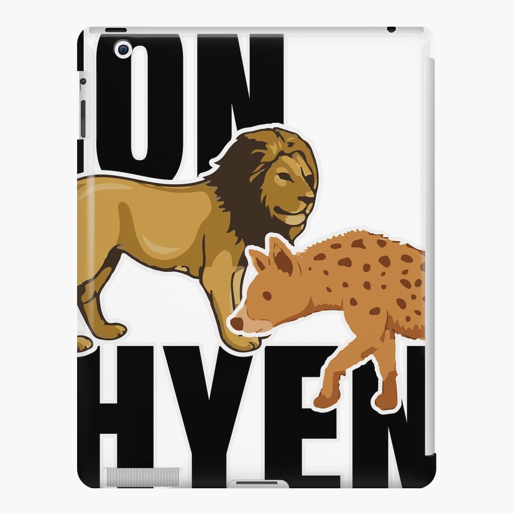 Funda y vinilo para iPad «leon y hienas» de qurako | Redbubble