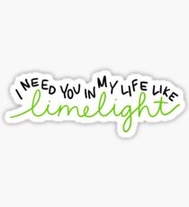 limelight lyrics Sticker