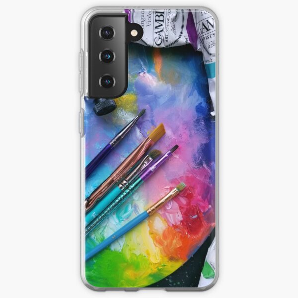 Oil Paints Rainbow Art Samsung Galaxy Soft Case