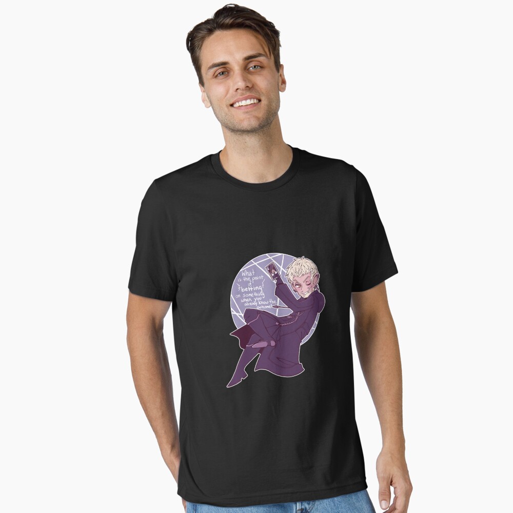 Vista previa del artículo con la obra «Camiseta esencial», diseñado y vendido por DaPandaBanda.