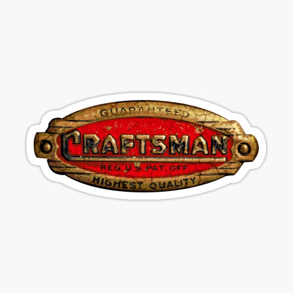 CRAFTSMAN TOOL STICKER RODSTER VINTAGE GLOSS DECAL LABEL MECHANIC TOOLBOX USA 