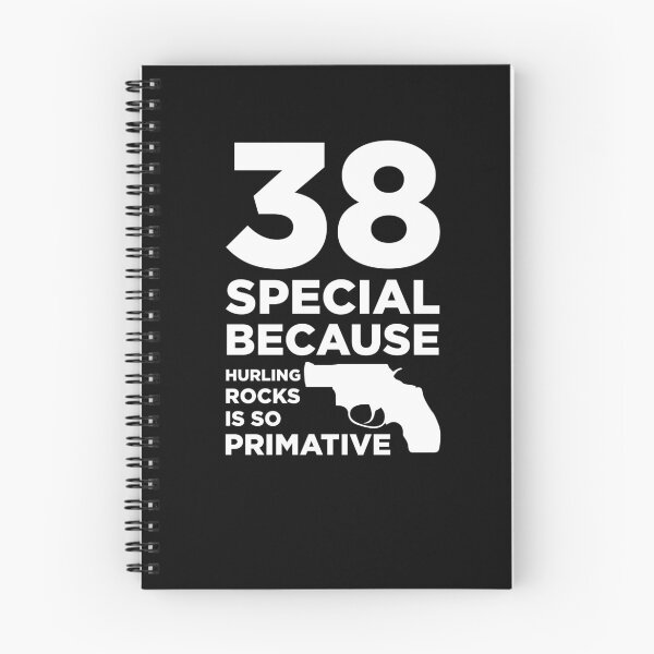 Item preview, Funny Gun Owner Pro Second Amendment Rights USA 38 Special Because Hurling Rocks is Primitive designed and sold by KNUXX Shop.