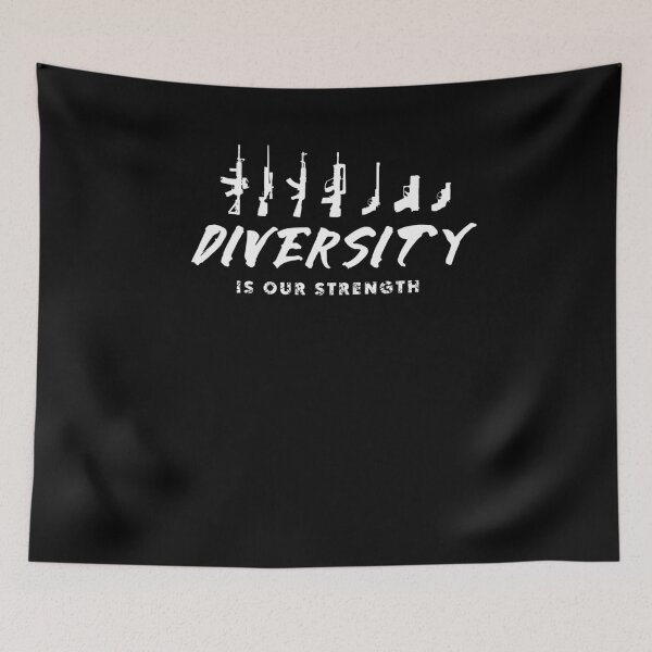 Item preview, Funny Gun Owner Pro Second Amendment Rights USA Diversity is Our Strength Gun Choice designed and sold by KNUXX Shop.