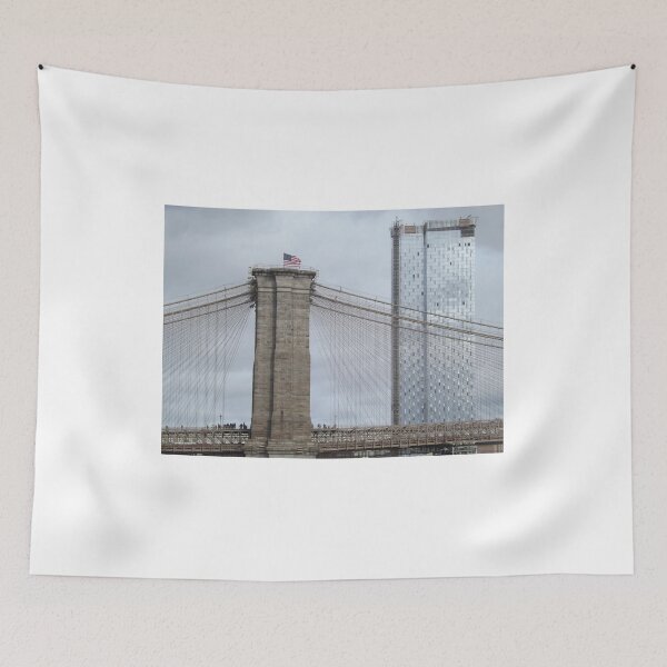Item preview, Walking on the Brooklyn Bridge, Lower Manhattan, New York City designed and sold by lenspiro.