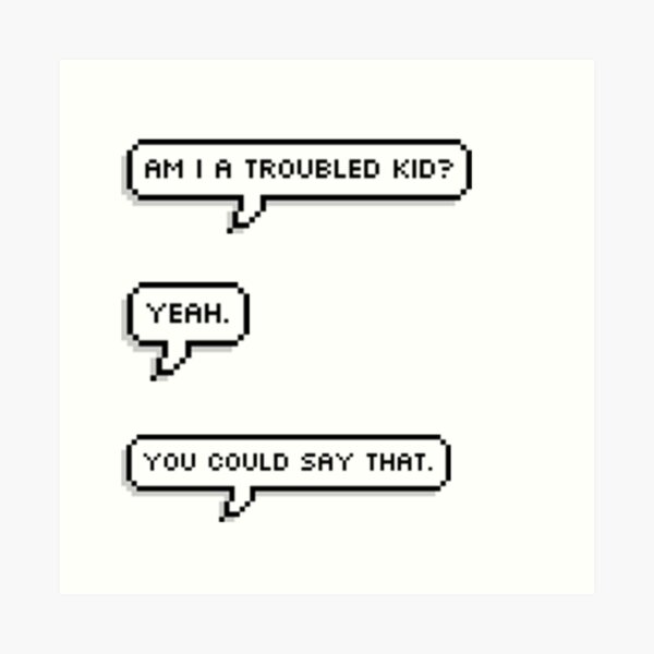 Percy Jackson, Troubled Kid Art Print