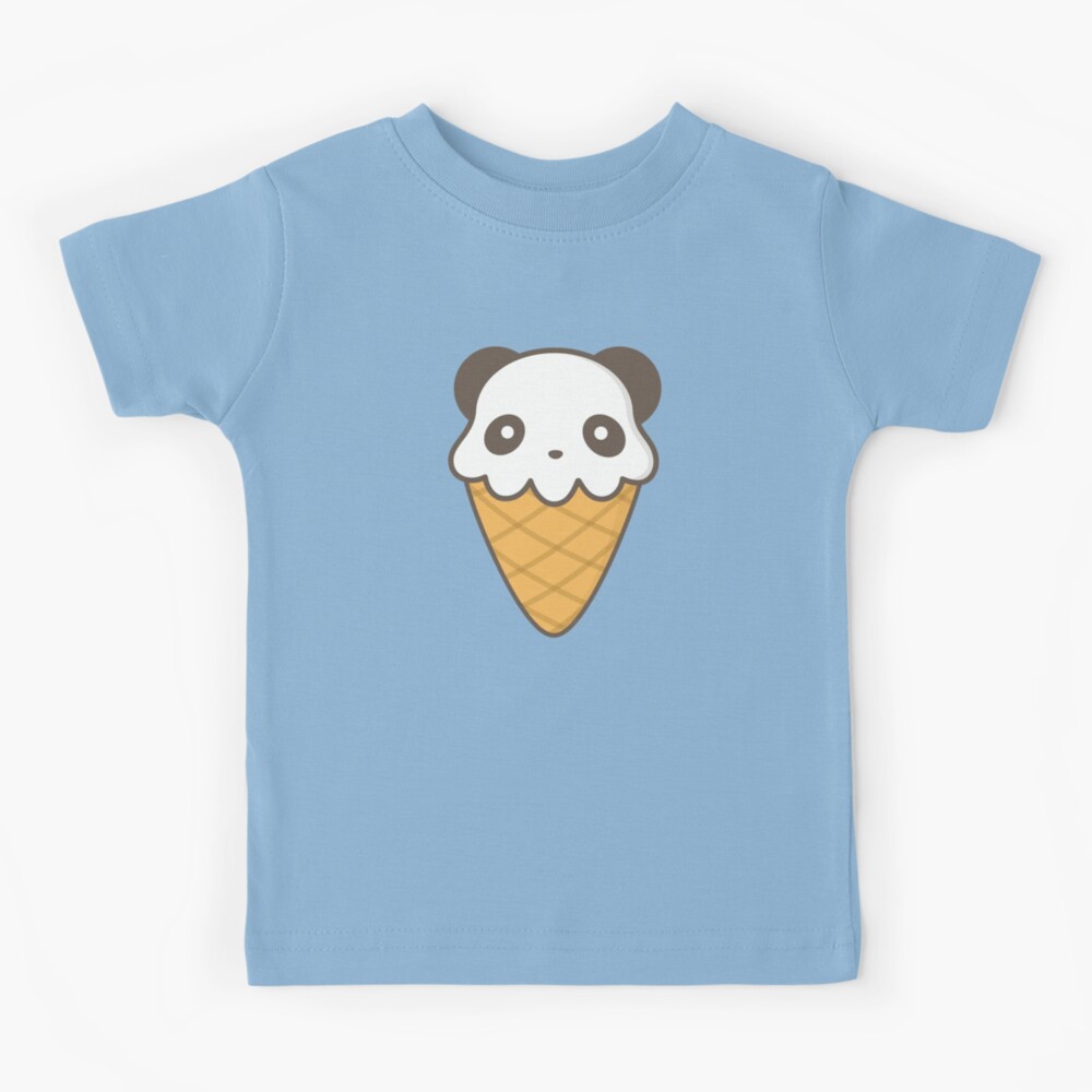 Cute Kawaii Ice Cream Panda Kids T-Shirt for Sale by happinessinatee