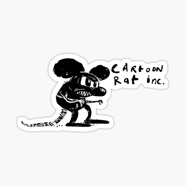 cartoon rat inc. Sticker