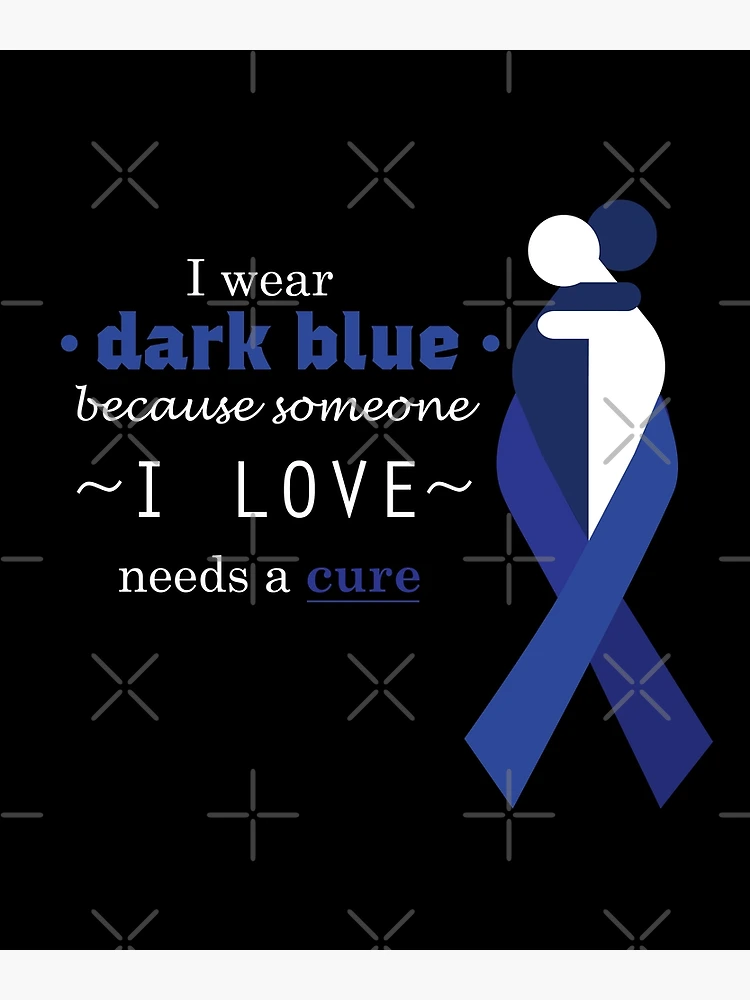 Premium Photo  Colorectal cancer awareness month, dark blue color ribbon  for supporting people living and illness.