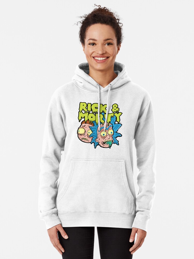 rick and morty white hoodie