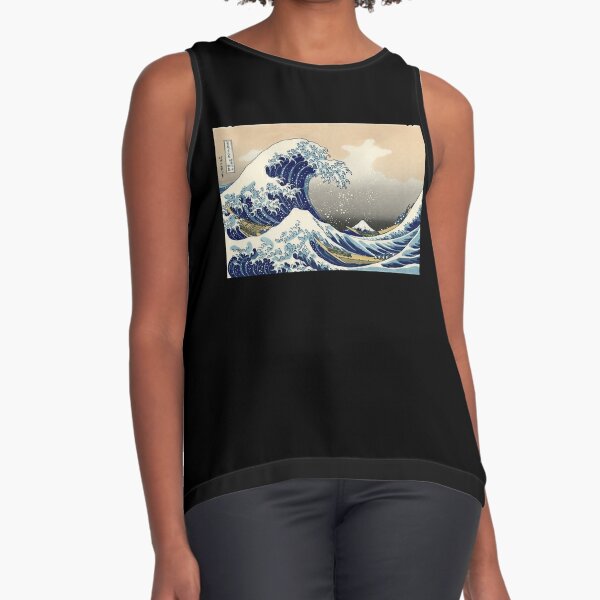 'The Great Wave Off Kanagawa' by Katsushika Hokusai (Reproduction) Sleeveless Top