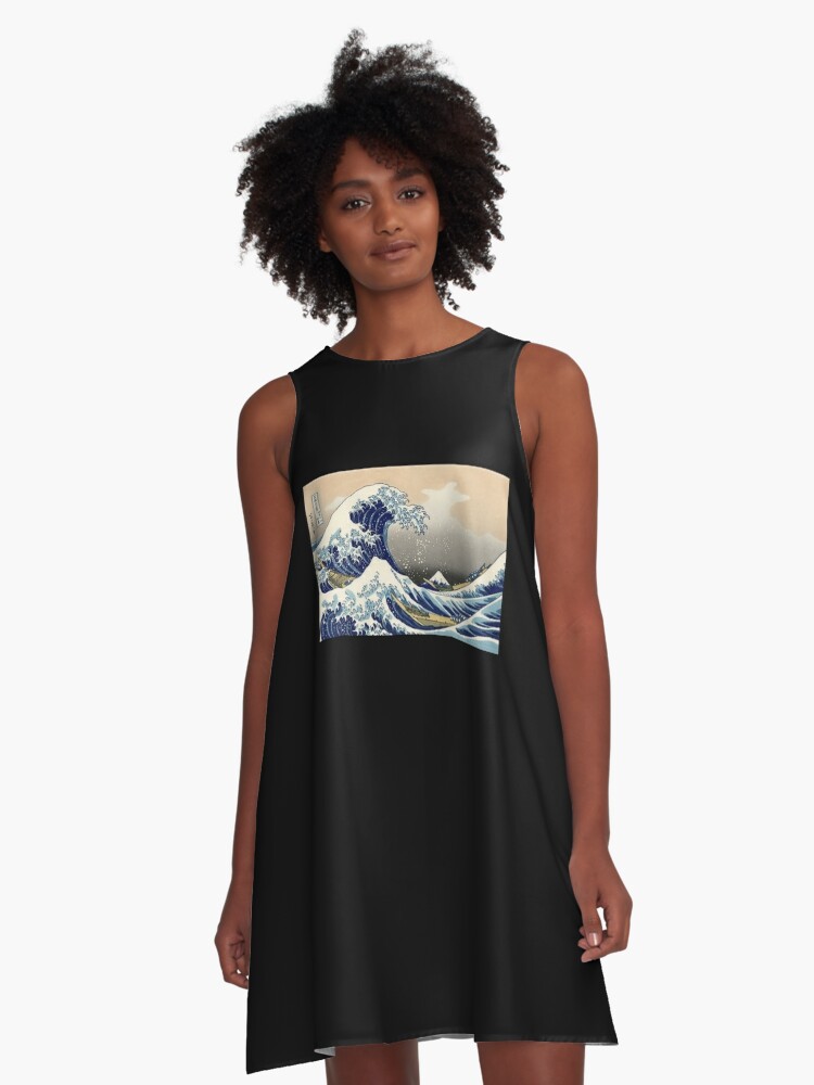 great wave off kanagawa dress