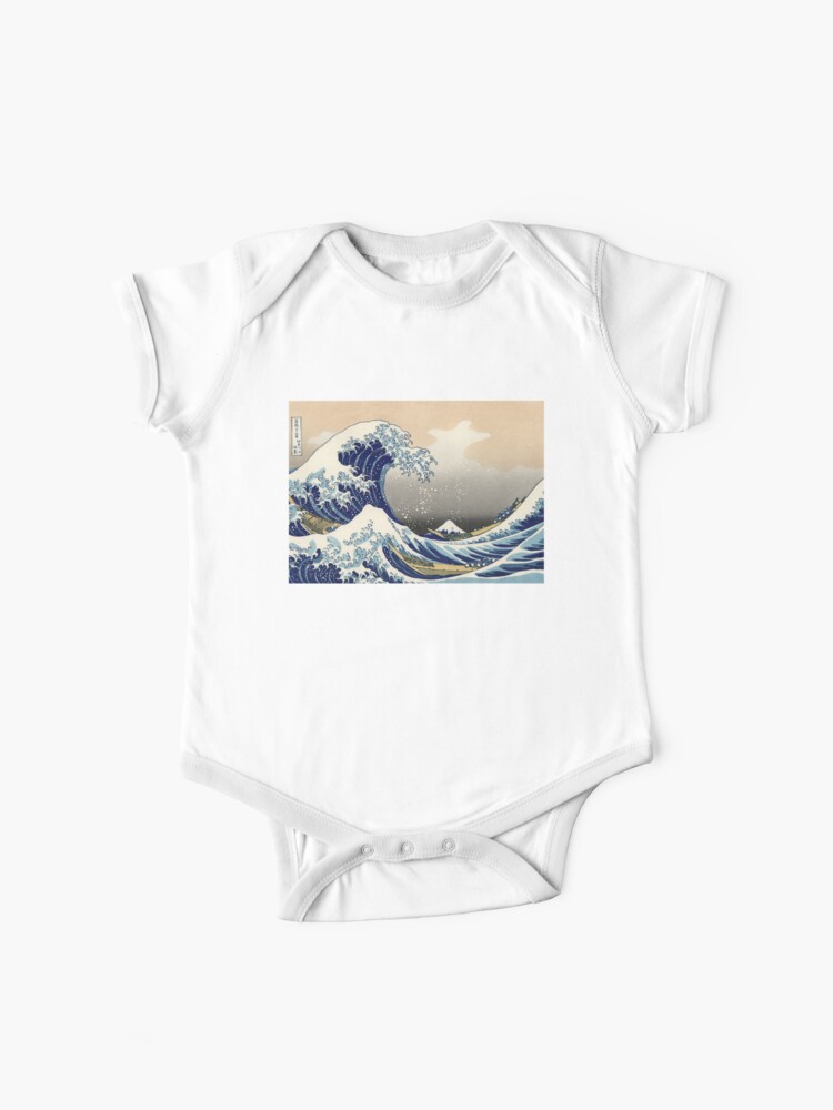 The Great Wave Off Whale Cotton Short Sleeve T Shirts for Baby Toddler Infant