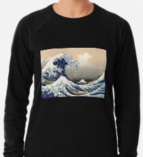 'The Great Wave Off Kanagawa' by Katsushika Hokusai (Reproduction) Lightweight Sweatshirt