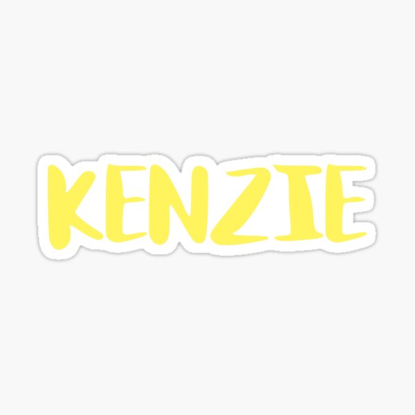 KENZIE - YELLOW Sticker