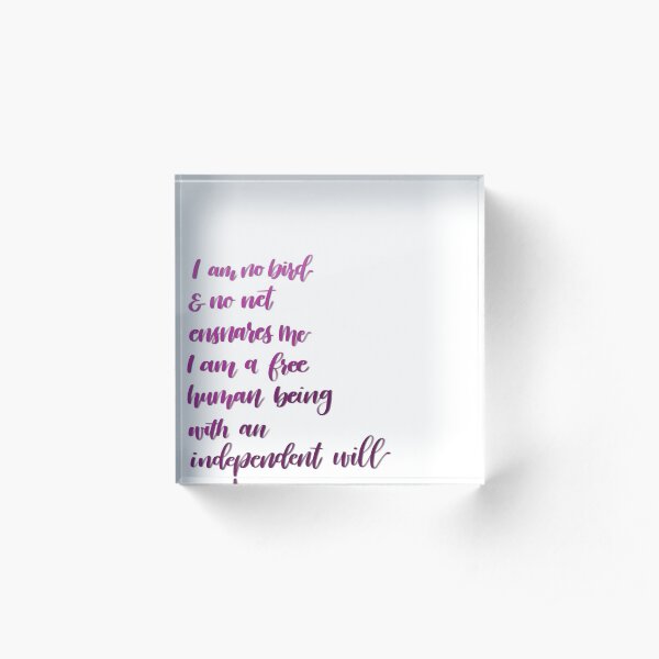 I am no bird Acrylic Block