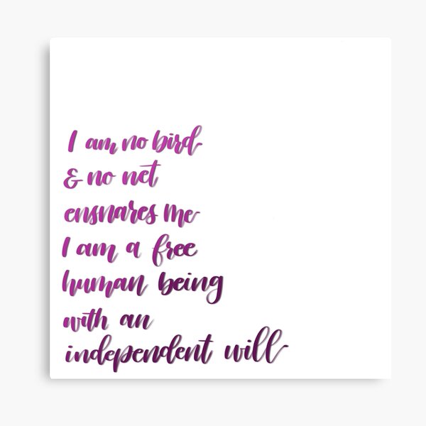 I am no bird Canvas Print
