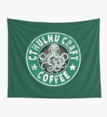 Cthulhu Craft Coffee Wall Tapestry