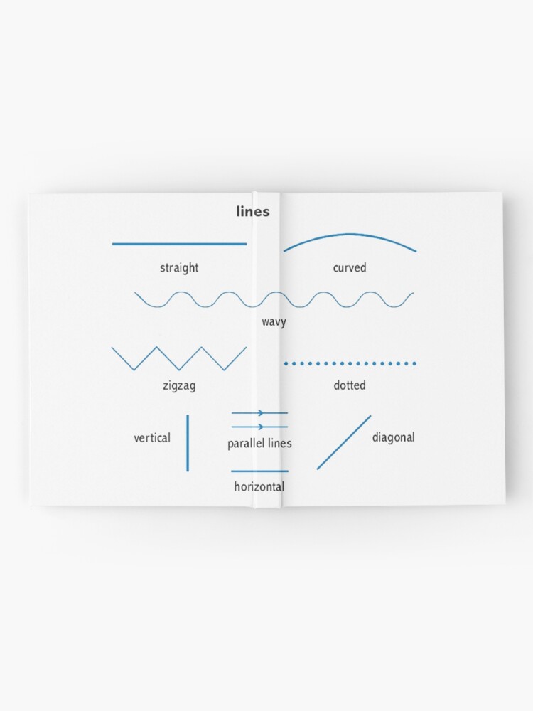 Alternate view of #zigzag #wavy #parallel #lines horizontal diagonal  text graph Hardcover Journal