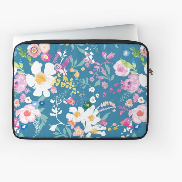 Vista previa del artículo con la obra «Portobello Floral (cerulean)», diseñado y vendido por Esther  Fallon Lau.