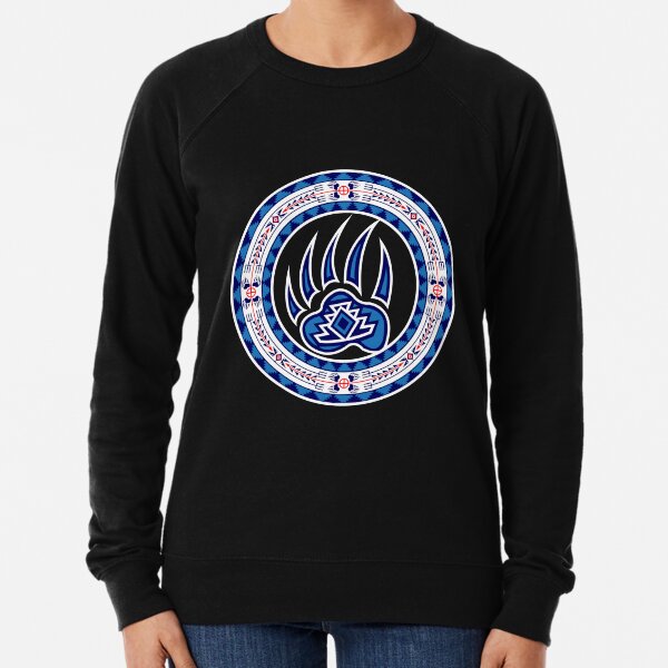 Bear Spirit Blue Lightweight Sweatshirt