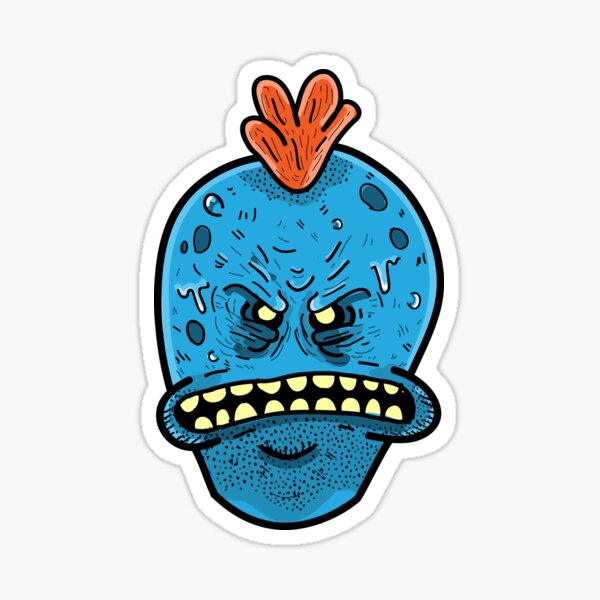 Rick and Morty : I'm Mr.Meeseeks Look at Me Sticker
