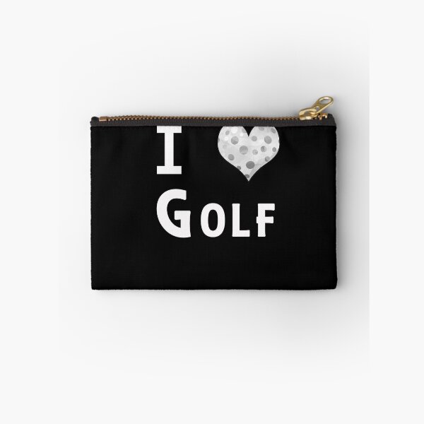 Item preview, I Love Golf Heart Ball Fan Designs designed and sold by SpiritWestDesig.