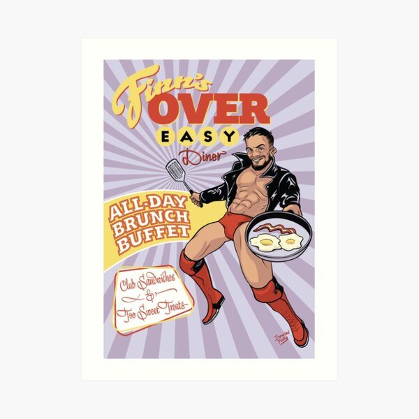 Finn's Over Easy Diner Art Print