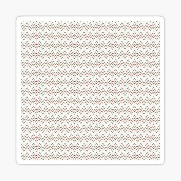Diamonds and Pointy Lines (Patterns Please) Sticker