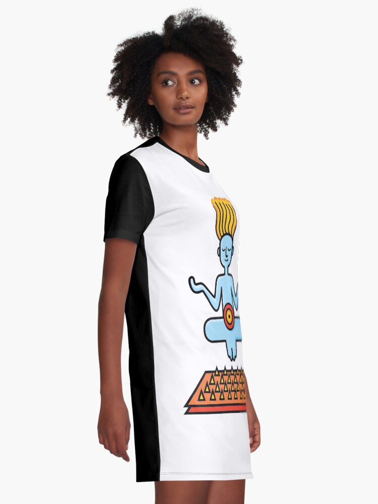 Alternate view of NO stress Graphic T-Shirt Dress