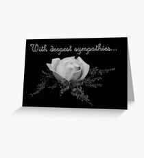 With sympathy Greeting Card
