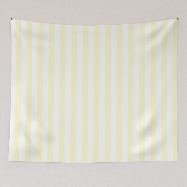 Item preview, Cream Yellow and White Vertical Stripes designed and sold by ColorPatterns.