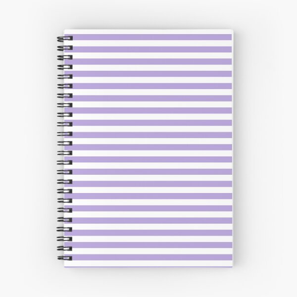 Item preview, Light Pastel Purple Violet and White Horizontal Stripes designed and sold by ColorPatterns.