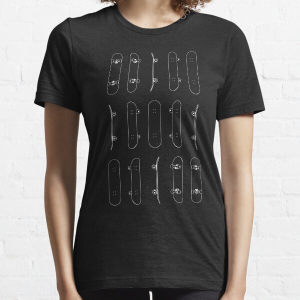 Skateboard Rows White Lines Essential T-Shirt