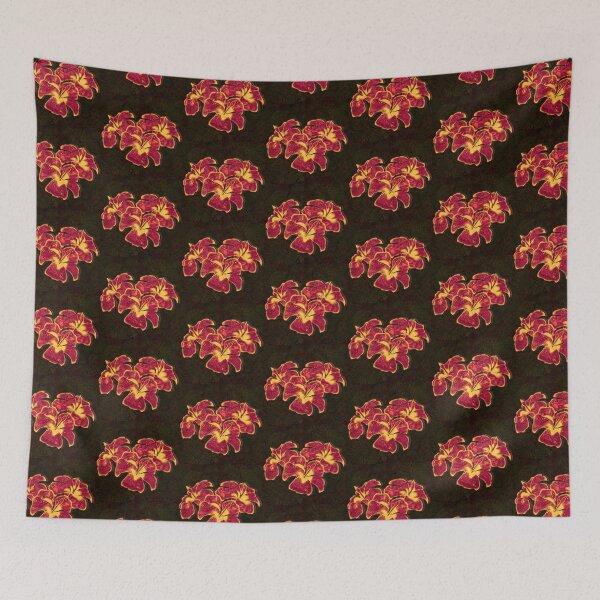 Item preview, Tatoo Mandala Hibiscus - Luxurious Bordeaux designed and sold by DreaMground.