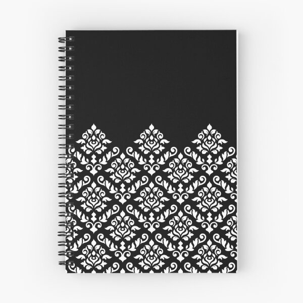 Item preview, Damask Baroque Part Pattern White on Black designed and sold by NataliePaskell.