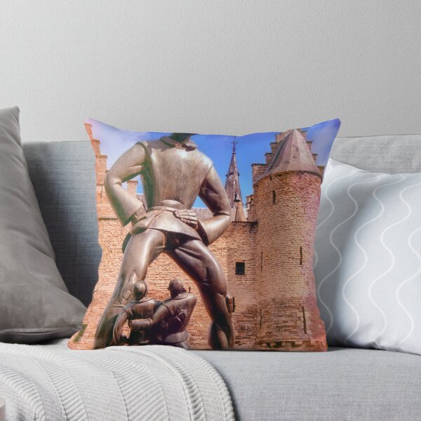 Item preview, The statue De Lange Wapper in front of castle Het Steen in Antwerp designed and sold by CameliaC.