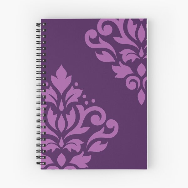 Item preview, Scroll Damask Art I Light on Dark Plum designed and sold by NataliePaskell.