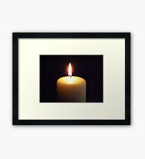Candle flame..... Framed Print