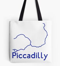 London Underground Piccadilly Line Map Tote Bag